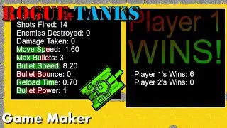 Win Game Status Screen - Rogue Tanks Dev Log Day 25 - Game Maker Tutorial