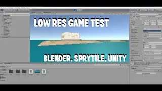 low res game test (Blender & Sprytile + Unity)