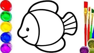 Bolalar uchun baliq rasm chizish Рисование рыбок для детей Drawing fish ...