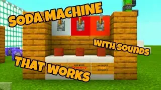 Working Soda Machine in MCPE!