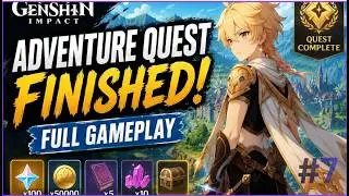 🎮 Genshin Impact Adventure Quest Finished | Full Gameplay