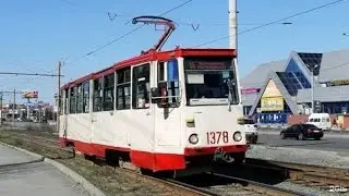 Поездка на трамвае КТМ 71-605 А (1990 г.в) (борт 1378) маршрут 15 Г. Челябинск