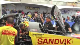 NHRA Top Fuel Warm Up at 2016 Gatornationals