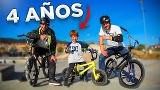 CON SOLO 4 AÑOS YA MONTA EN BMX - El rider más pequeño que conozco!!