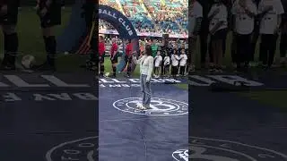 Mailynn Severson singing the anthem at the Bay FC game!