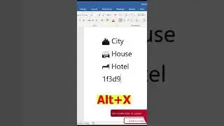 Create Building Symbol in MS Word | Symbol Code in MS Word 
