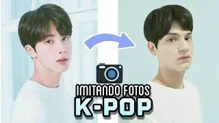 IMITANDO FOTOS DE IDOLS K-POP (BTS JUNGKOOK JIN RM V, EXO SEHUN KAI CHANYEOL, GOT7 JACKSON)😱😍!!!