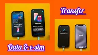 data and e-sim transfer from old to new iPhone