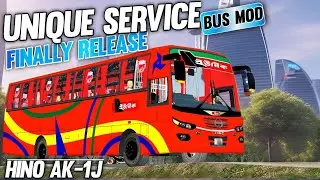 Unique Service Bus Mod || Finally Release || Hino Ak-1j || Bus Simulotar Indonesia V.4.3.1 Version✔️