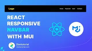 Create a Navigation Bar with Material-UI | Material UI Business Website With Project  Part 3