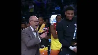 Giannis Antetokounmpo speech after he won NBA all star game MVP title