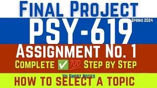 Psy619 Final Project Assignment 1 || Final Project Idea Submission spring 2024