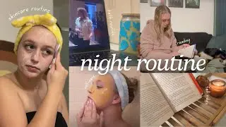 self-care night routine - a chill evening in my life (skincare, fall vibes, bubble bath & more)