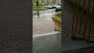 Потоп во дворе на улице Очеретина