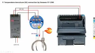 Temperature Transmitter & Transducer Connection with Siemens S7-1200 PLC | 4-20mA Wiring Explained