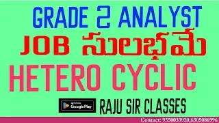 APPSC || APPCB  GRADE 2 ANALYST || HETEROCYCLIC COMPOUNDS