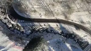 Helicopter pilot POV on a sling mission with floor window Airbus H125
