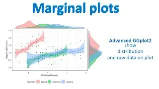 Marginal plots using ggExtra: Advanced ggplot2 Show raw data with its distribution