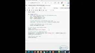 Python Color Picker ?? Python tkinter color chooser |Python GUI Interface 