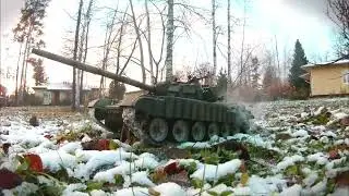 RC Tank T-72 ERA first run.