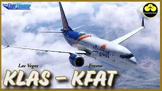 MSFS 2020 LIVE | iFly MAX 8 | Las Vegas - Fresno (Round-Trip) | VATSIM