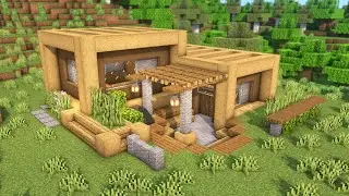 Minecraft: How To Build a Simple Starter Survival House | Tutorial