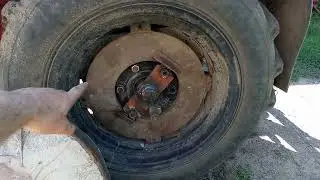 Homemade rear wheel weights for the Shifeng sf240 mini tractor