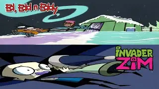Ed Edd n Eddy and Invader Zim: The Eds and Dib gets Christmas Beating and Kisses
