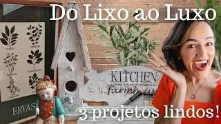Peças maravilhosas feitas com lixo! Vem ver o tanto de coisas que eu tenho por aqui!