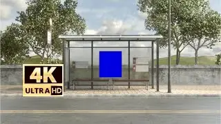 Bus board Blue screen effect 4k || green screen videos ||
