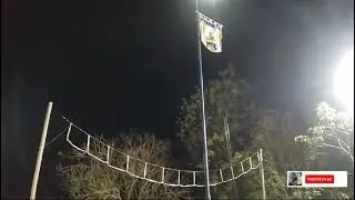 hasteamento da bandeira e queima de fogos no jubileu do peixe 2024