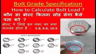 Bolt Grade Explained | ये नंबर क्या हैं 5.8, 8.8 | Bolt Specification | Bolt Types And Grades