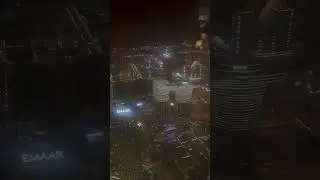 Вид на ночной Дубай с Бурдж-Халифы, Подпишись👇/ Night view of Dubai from Burj Khalifa, Subscribe👇