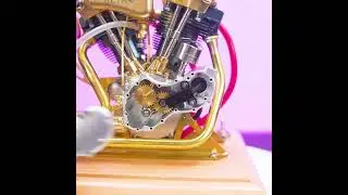 Mini V-Twin Gasoline Engine Teardown & Run test 