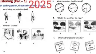 KET - KEY English Test - Listening Test 33- Level A2 - 2025 | Listening Practice with answers