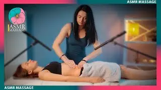 ASMR Abdominal Relaxing Massage with Cream by Anna
