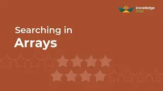 Searching in Arrays | Java & BlueJ | ICSE Computer Applications