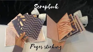 Scrapbook page sticking tutorial for beginners | tutorial video | scrapbook