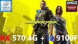 Cyberpunk 2077 + i3 9100F 1080p 900p 720p