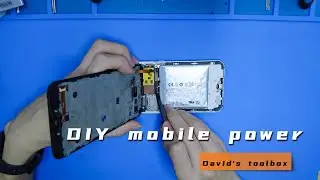 Diy transparent mobile power, can also be used as a small night light!