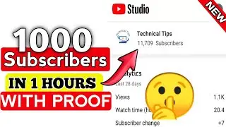 Live Proof | 4000 Subscribers in 1 day | increase Subscribers | how to grow YouTube channel fast