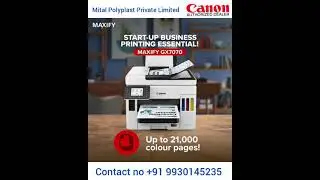 Canon MAXIFY GX7070 Refillable Ink Tank & High-Speed Business Printer - Canon Authorized Dealer
