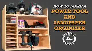 DIY Drill Charging Station and Sandpaper Organizer