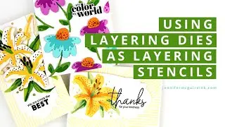 Using Dies as Stencils - SO FUN!