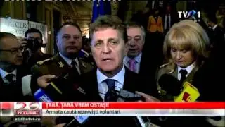 Armata cauta rezervisti voluntari