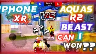 Who is best? Iphone Xr or Aquas R2🤔 1v1 TDM with Aquas R2 Hard Aim Player 🥵🥵