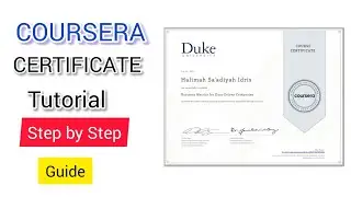 How to Download Coursera Certificate with Proof| Get a Coursera Certificate for free.