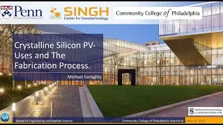 Michael Geraghty discusses Crystalline Silicon Photovoltaic (PV) Cells (aka “Solar Cells”)