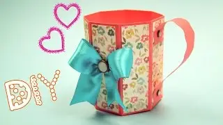 Кружка из бумаги. Подарок своими руками / Paper Mug Tutorial / ✿ NataliDoma