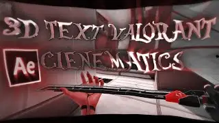 How to Make a 3D Text Valorant Cinematics | After Effects Tutorial